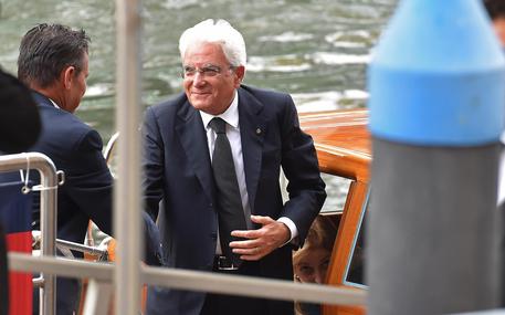 Il presidente Sergio Mattarella a Venezia © ANSA