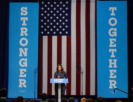 Hillary Clinton campaign stop in Manchester [ARCHIVE MATERIAL 20161013 ] © ANSA 