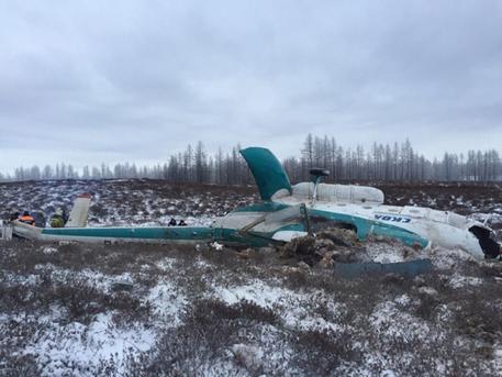 L'elicottero caduto in Siberia © EPA