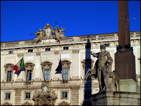 Una veduta del Palazzo della Consulta a Roma © ANSA