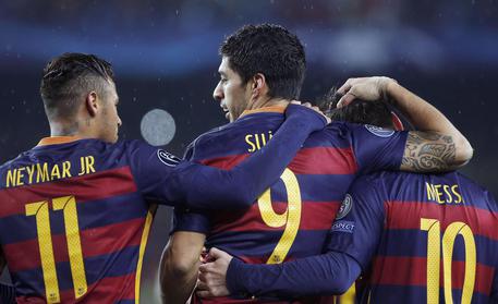 Neymar (s), Luis Suarez (c) e Messi © EPA