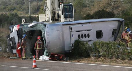 Incidente bus studenti Erasmus in Catalogna © EPA