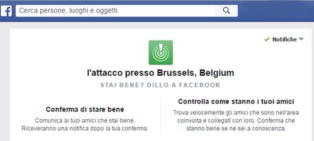Da Facebook a Twitter social si mobilitano per Bruxelles © ANSA