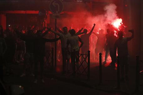 Un momento degli scontri a Lille © EPA