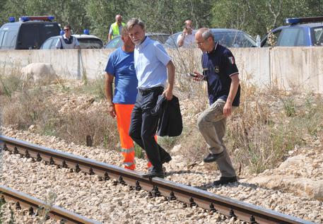 Il luogo del disastro ferroviario in Puglia © ANSA