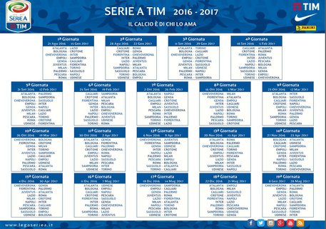 Serie A, il calendario © Ansa