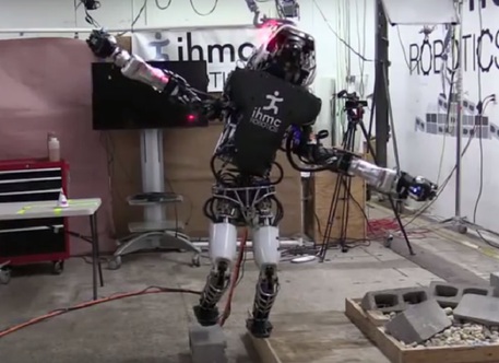 Record di equilibrio su una gamba per il robot umanoide Atlas (fonte: Boston Dynamics) © Ansa