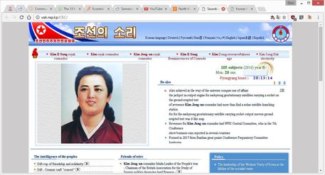 Uno dei 28 siti web della Corea del Nord © ANSA