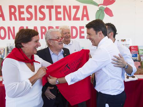 Matteo Renzi alla Festa dell'Unità/ Foto Tiberio Barchielli © ANSA