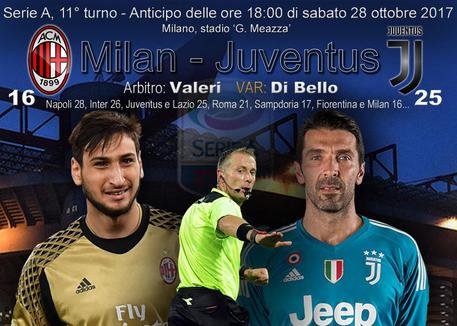 Serie A, Milan-Juventus alla 11ma © ANSA