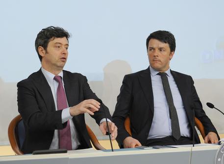 Andrea Orlando e Matteo Renzi in una foto d'archivio © ANSA