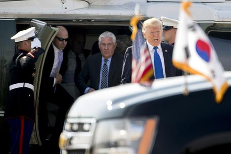 Trump durante la tappa in Corea del Sud del suo tour asiatico © AP