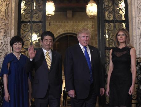 Donald Trump,Melania Trump,Shinzo Abe,Akie Abe © AP