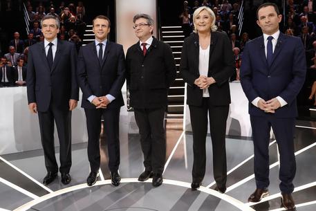 Il dibattito delle presidenziali su TF1 © EPA