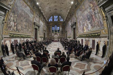 L'udienza della delegazione Ue in Vaticano © ANSA