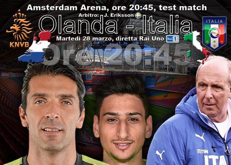 Amsterdam, test match: Olanda-Italia © ANSA
