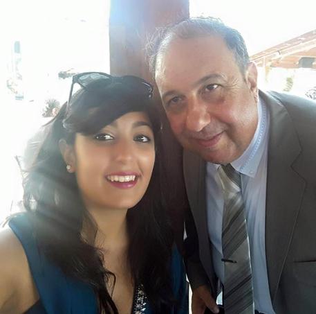 Gemma Amendolia con il padre, Mauro, in una foto dal profilo Fb della donna © ANSA