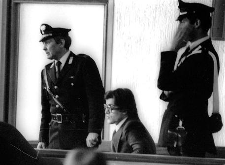 Achille Lollo al processo, il 5 maggio 1975 © ANSA