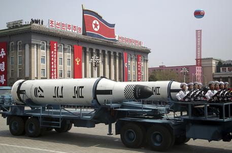 Un missile balistico nordcoreano (Foto archivio) © AP