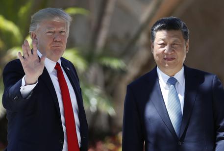 Donald Trump e Xi Jingping il 7 aprile scorso © AP