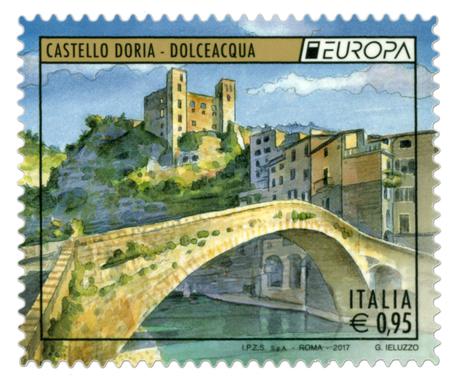 Castello Dolceacqua Su Francobollo 17 Liguria Ansa It