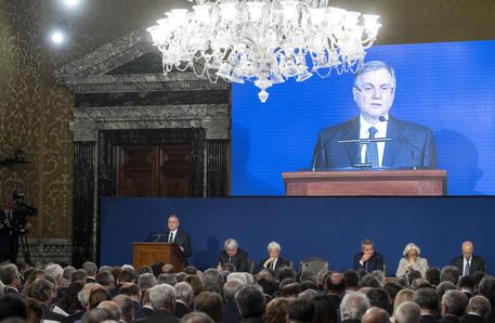 Il governatore di Bankitalia durante le 'Considerazioni finali' © ANSA