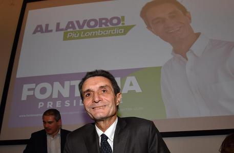 Il candidato presidente per il centrodestra in Lombardia Attilio Fontana © ANSA
