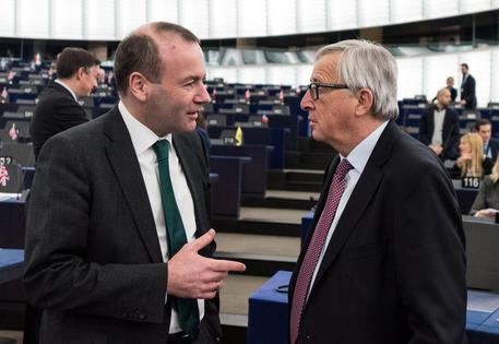 Manfred Weber e Jean-Claude Juncker © ANSA 