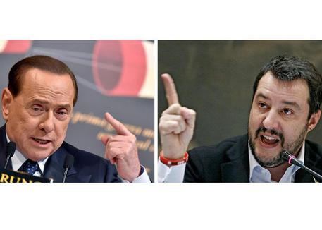 Berlusconi e Salvini © ANSA