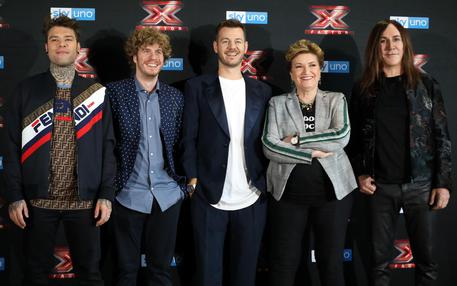 I giudici di X Factor con Alessandro Cattelan © ANSA
