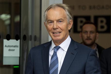 Former Prime Minister Tony Blair after appearing on Andrew Marr Show at the BBC © EPA