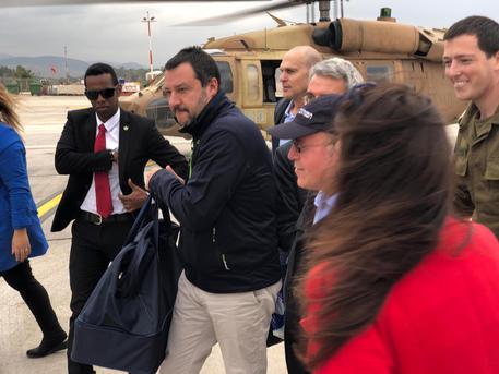 La visita del ministro dell'Interno e vicepremier Matteo Salvini in Israele © ANSA