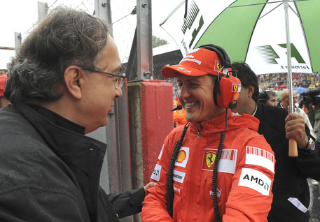 Sergio Marchionne e Michael Schumacher © ANSA
