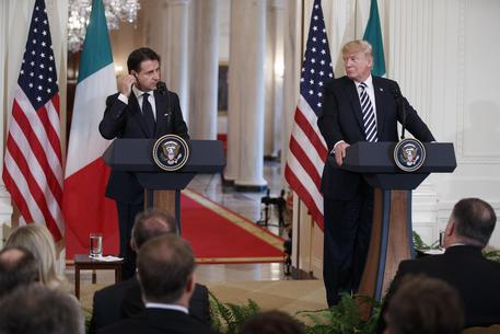 Donald J. Trump  e Giuseppe Conte © EPA