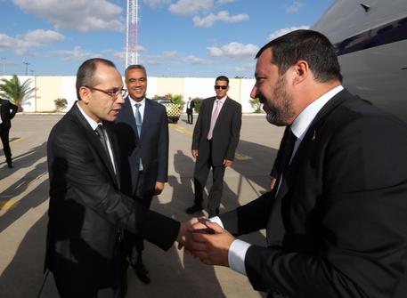 Matteo Salvini arrivato in Tunisia © EPA