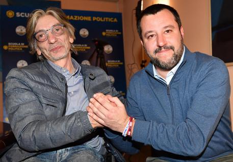 Matteo Salvini e Alberto Torregiani © ANSA