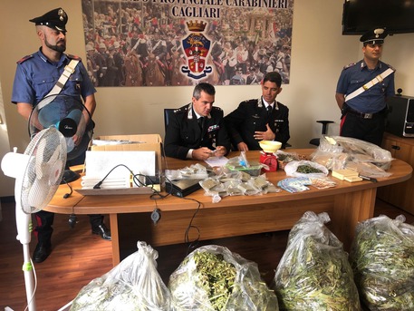 Carabinieri Cagliari: maxi sequestro di marijuana © ANSA