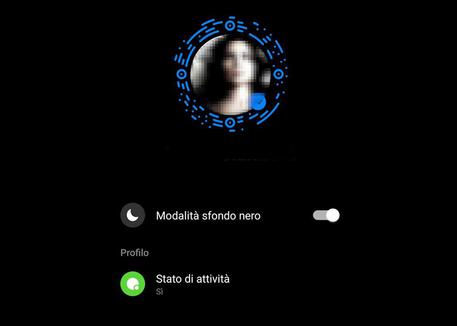 Il dark mode arriva sulla chat Messenger © ANSA