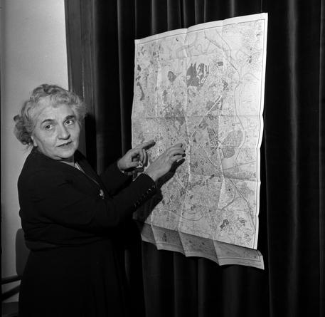 Una foto della senatrice Lina Merlin datata 12 marzo 1956 © ANSA