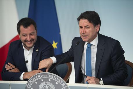 Giuseppe Conte e Matteo Salvini © ANSA
