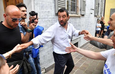 Matteo Salvini a Novate Milanese © ANSA