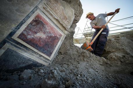 Lavori nella Regio V a Pompei © ANSA