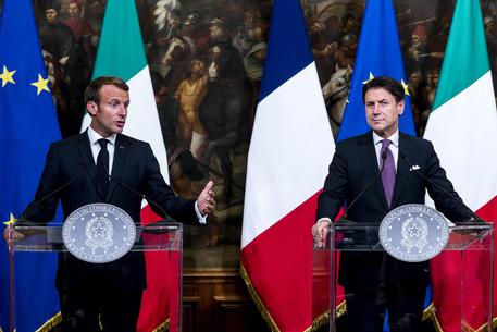 Italian PM Conte meets French President Macron in Rome © ANSA