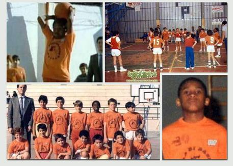 Kobe Bryant, foto da Facebook. In alto a destra dal sito ReggioaCanestro.it © ANSA