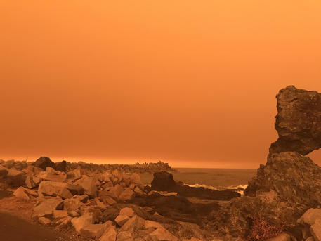 Nuovo Galles del Sud: cielo arancione e aria irrespirabile a causa degli incendi che stanno devastando l'Australia © EPA
