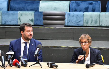 Matteo Salvini e Giulia Bongiorno (Foto d'archivio) © ANSA