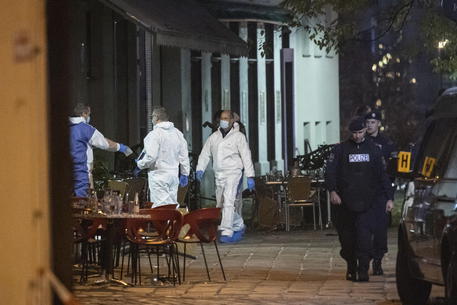 Polizia a Vienna dopo l'attentato © EPA