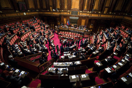 L'Aula del Senato in una foto d'archivio © ANSA