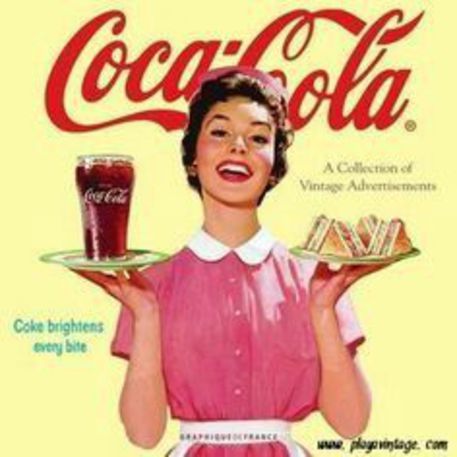Una pubblicità vintage di Coca Cola © Ansa