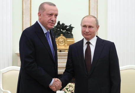 Tayyip Erdogan e Vladimir Putin (foto archivio) © EPA